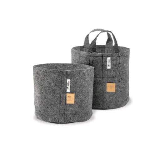 22 LT, textiles pot, breathable, fabric pots, grey, Root Pouch