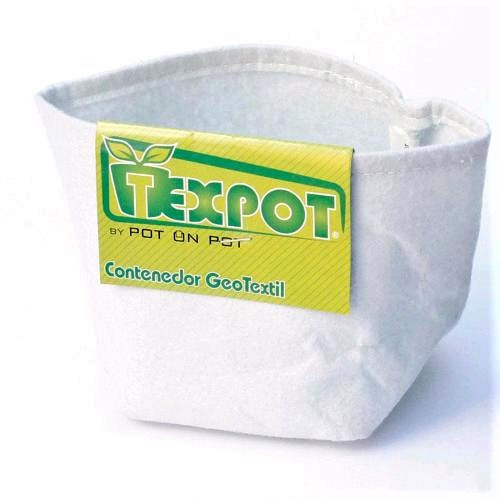 15 LT, textile white pot, flexible geotextile fabric,  Texpot