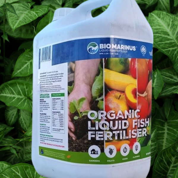  5LT, organic, liquid, fish fertiliser, certified product, for any kind of plant, Biomarinus