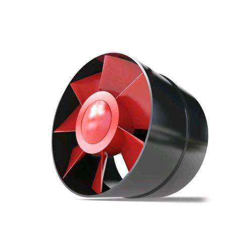 Ø100, Ø125, Ø150, Inlet fan, extractor, Axial-flo, BLACK ORCHID