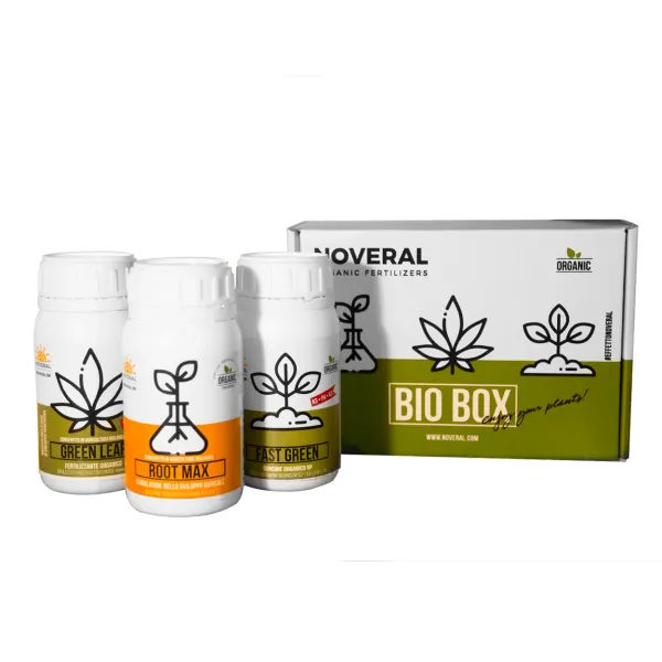 3 X 250ML, BIO BOX, rooting, growth, flowering, NOVERAL