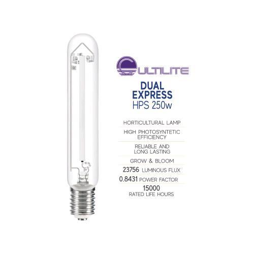 250-400-600W, HPS bulb , Dual Express, Cultilite