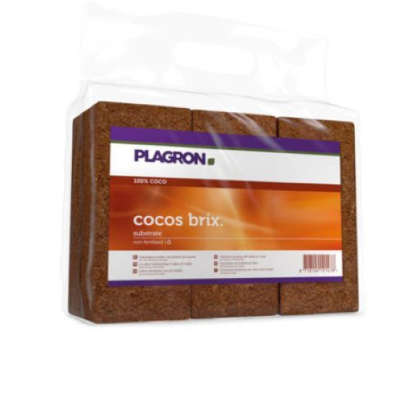 6pcs x 9LT, substrate, Cocos Brix, Plagron