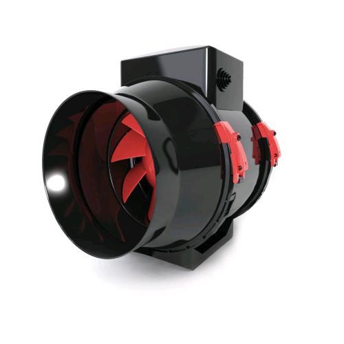 Ø125 - MAX 280 M³/H, fan extractor, RV mixed-flo, Black Orchid