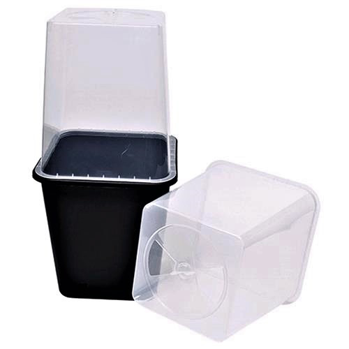 11LT, square plant pot, plantpot saucer, propagator, germinator pot, P&B