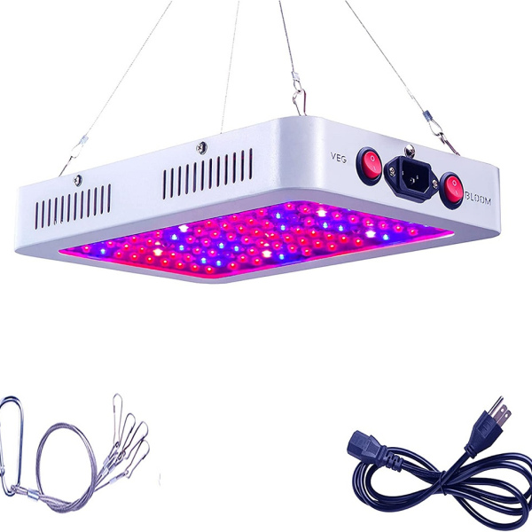 100-185 LEDs, grow light, full spectrum, plant grow light, dual switch, dual chips, LED grow lamp, grow tent led light